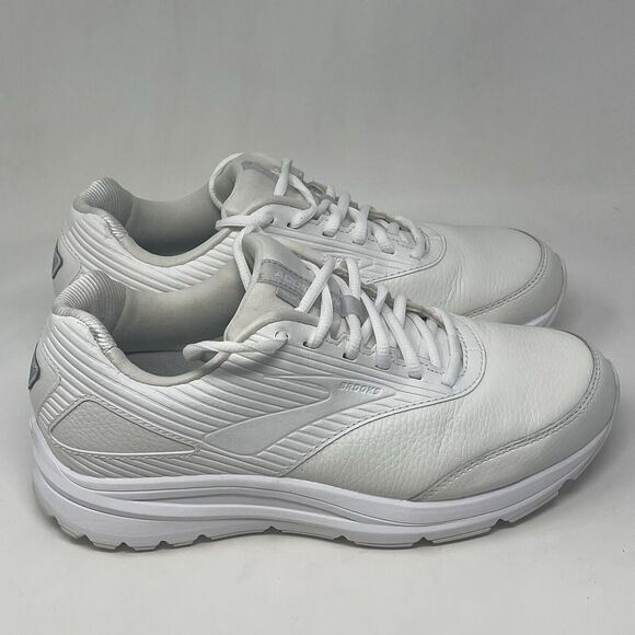 Brooks Addiction Walker 2 Mens 8 4E Extra Wide White Leather Walking Sneakers - Picture 3 of 16